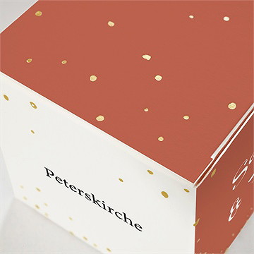 Geschenkbox Hochzeit herbstblüten - gold - Vue 2