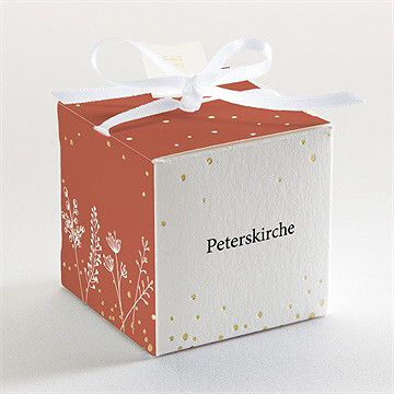 Geschenkbox Hochzeit herbstblüten - gold - Vue 3