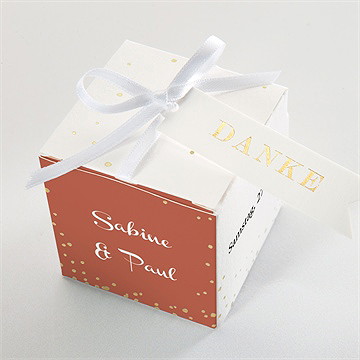 Geschenkbox Hochzeit herbstblüten - gold - Vue 4