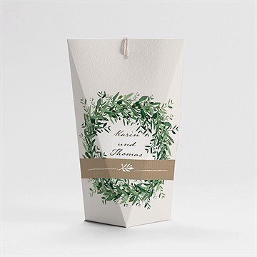 Geschenkbox Hochzeit frühlingskranz - schachtel - Vue 4