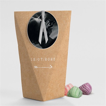 Geschenkbox Hochzeit abdruck des herzens -schachtel