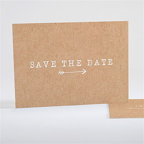Save the Date Karte abdruck des herzens - 2