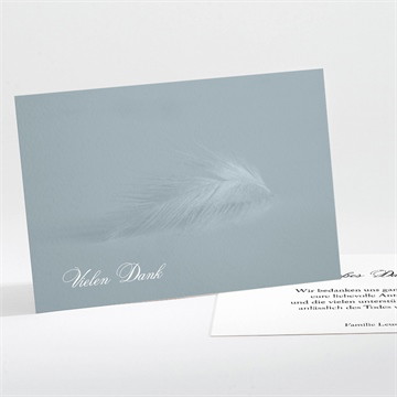 Trauerdanksagung federleicht