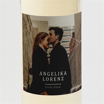 Flaschenetikett Hochzeit Vor dem objektiv - magnet