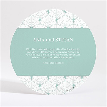 Dankeskarte Hochzeit grafik - gold - vue 3