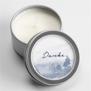 Kerze Trauer Waldaquarell