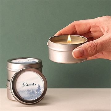 Kerze Trauer waldaquarell - Vue 2