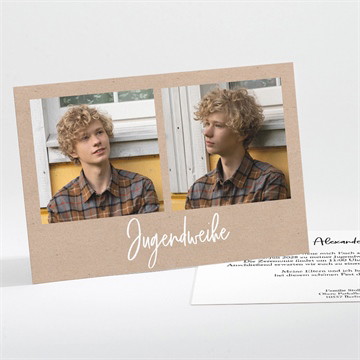 Einladungskarte Jugendweihe Kraftweihe