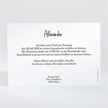 Einladungskarte Jugendweihe kraftweihe - Vue 2