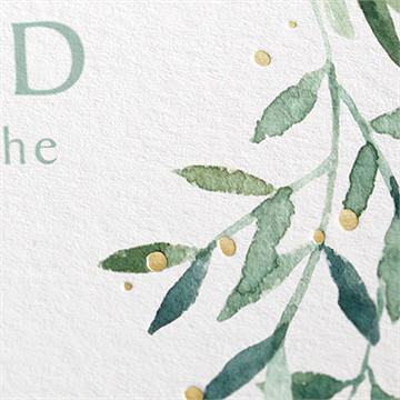 Einladungskarte Jugendweihe olivenkranz - Vue 2