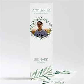 Andenken Jugendweihe olivenkranz