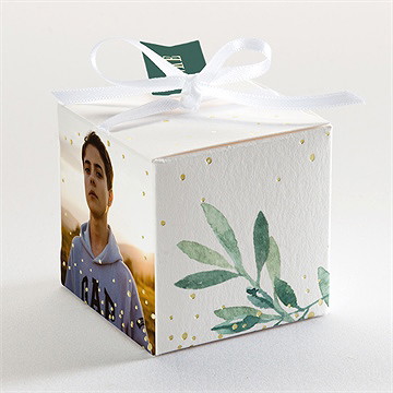 Geschenkbox Jugendweihe Olivenkranz - Gold - Vue 3