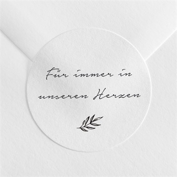 Aufkleber Trauer Für dich - quadrat