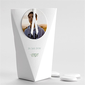 Geschenkbox Jugendweihe Olivenkranz - Schachtel