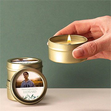 Kerze Jugendweihe Olivenkranz - Vue 2