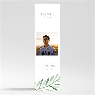 Danksagungskarte Jugendweihe Olivenkranz - Magnet