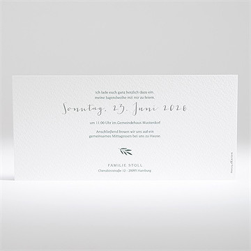 Einladungskarte Jugendweihe grüner blätterzweig - Vue 2