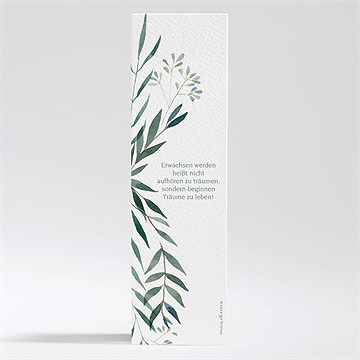 Andenken Jugendweihe Grüner Blätterzweig - Vue 2