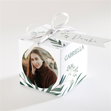 Geschenkbox Jugendweihe Grüner blätterzweig