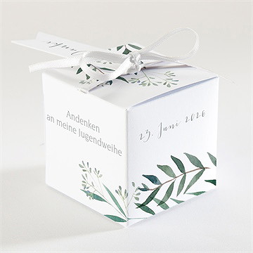Geschenkbox Jugendweihe Grüner Blätterzweig - Vue 2