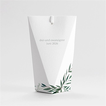 Geschenkbox Jugendweihe Grüner Blätterzweig -Schachtel - Vue 4