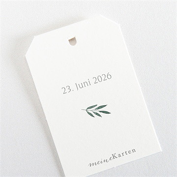 Geschenkanhänger Jugendweihe Grüner Blätterzweig - Vue 3