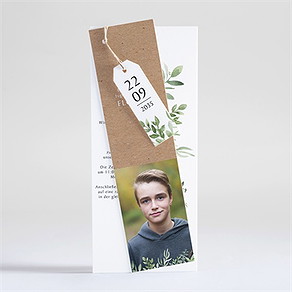 Einladungskarte Jugendweihe kraftpapier-design