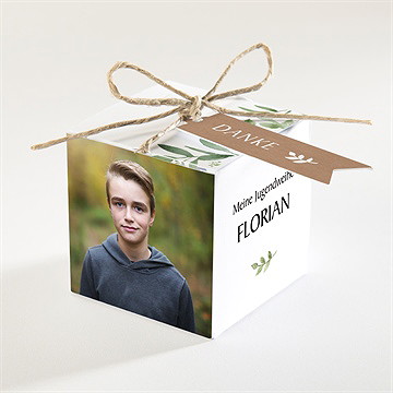 Geschenkbox Jugendweihe Kraftpapier-Design