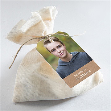 Geschenkanhänger Jugendweihe Kraftpapier-Design - Vue 2