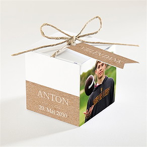 Geschenkbox Jugendweihe trendiges kraftpapier