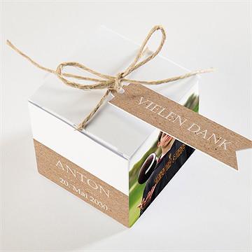 Geschenkbox Jugendweihe Trendiges Kraftpapier - vue 3