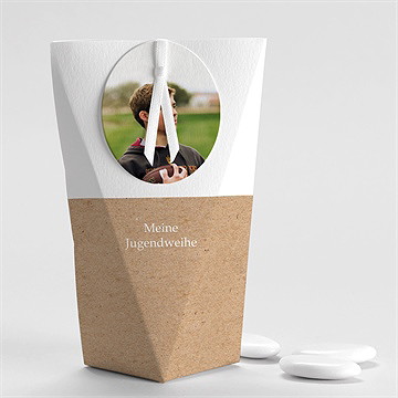 Geschenkbox Jugendweihe Trendiges Kraftpapier - 2