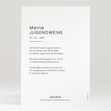 Einladungskarte Jugendweihe partystimmung - Vue 2