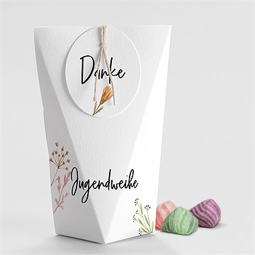 Geschenkbox Jugendweihe florale stimmung - schachtel