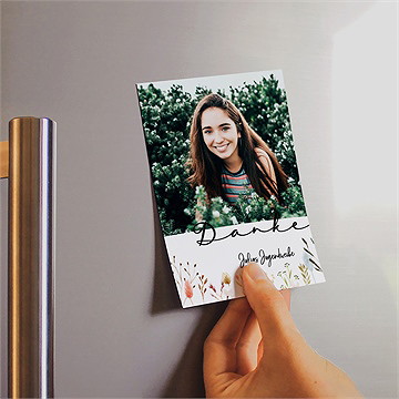 Danksagungskarte Jugendweihe florale stimmung - magnet - Vue 2