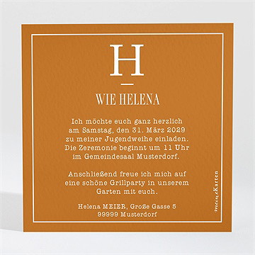 Einladungskarte Jugendweihe polaroid - Vue 2