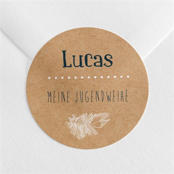 Aufkleber Jugendweihe Moderne kreation