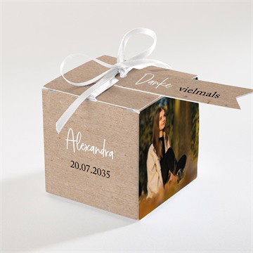 Geschenkbox Firmung dunkles kraftpapier