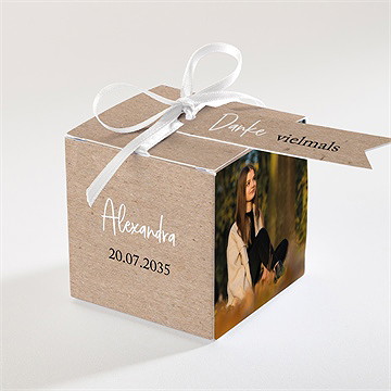 Geschenkbox Firmung Dunkles Kraftpapier