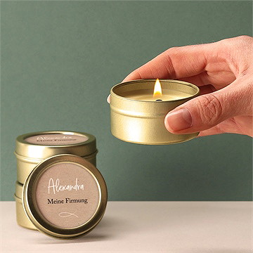 Kerze Firmung dunkles kraftpapier - Vue 2