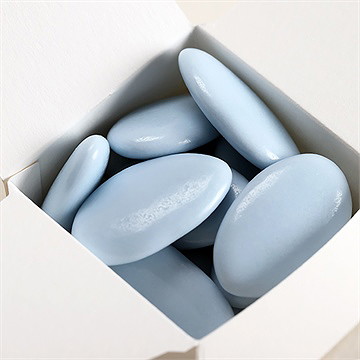 Zuckermandeln Schoko-Dragées Hellblau