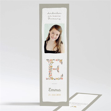 Andenken Firmung Blumige freude