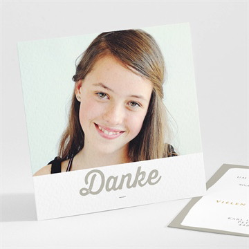 Danksagungskarte Firmung Blumige freude