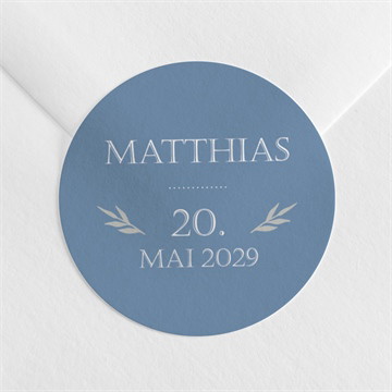 Aufkleber Firmung blaue fotocollage