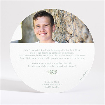 Einladungskarte Firmung Reine Seele - Vue 4