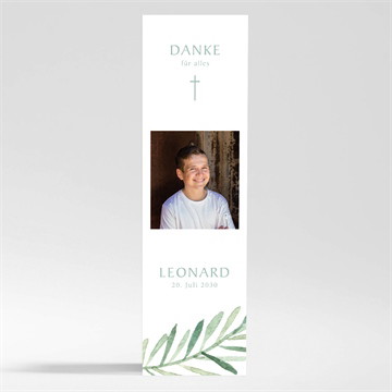 Danksagungskarte Firmung reine seele