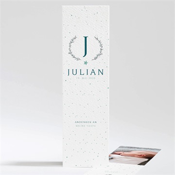 Lesezeichen Vorder- und Rückseite