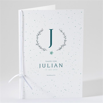 Kirchenheft Taufe blätterranke - magnet