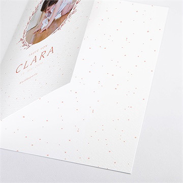 Kirchenheft Taufe blätterranke rosa - Vue 2