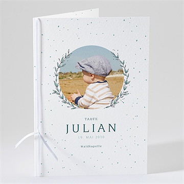 Kirchenheft Taufe blätterranke grün